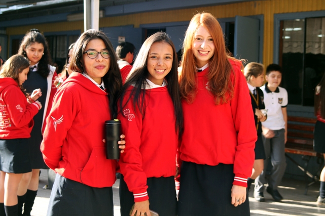 Paulina, Javiera y Cony.