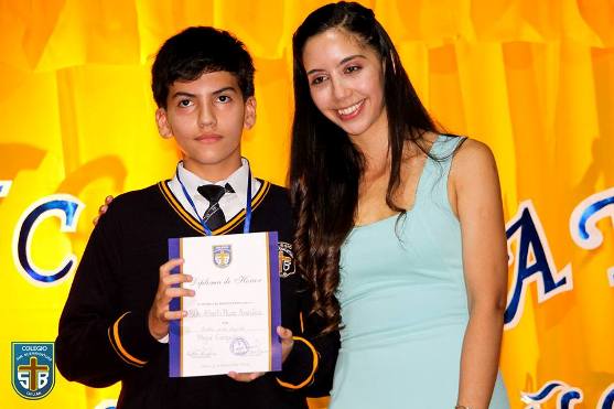 Pablo Plaza fue reconocido como el Mejor Compañero del 8ºB.