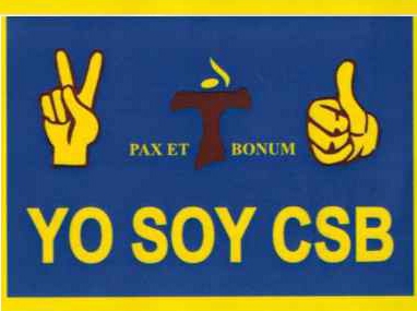 Sticker entregado a alumnos.