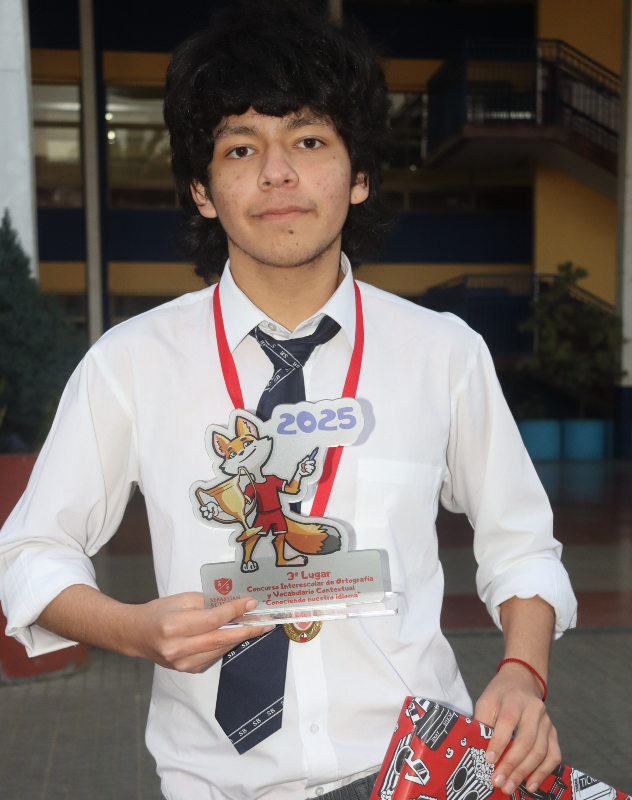 Alonso Aguilera (2° Medio B) obtuvo el tercer lugar en la competición.